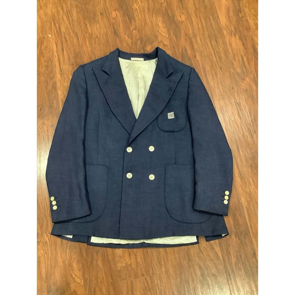 Givenchy Gentleman Paris Blazer navy Blue Vtg jacket